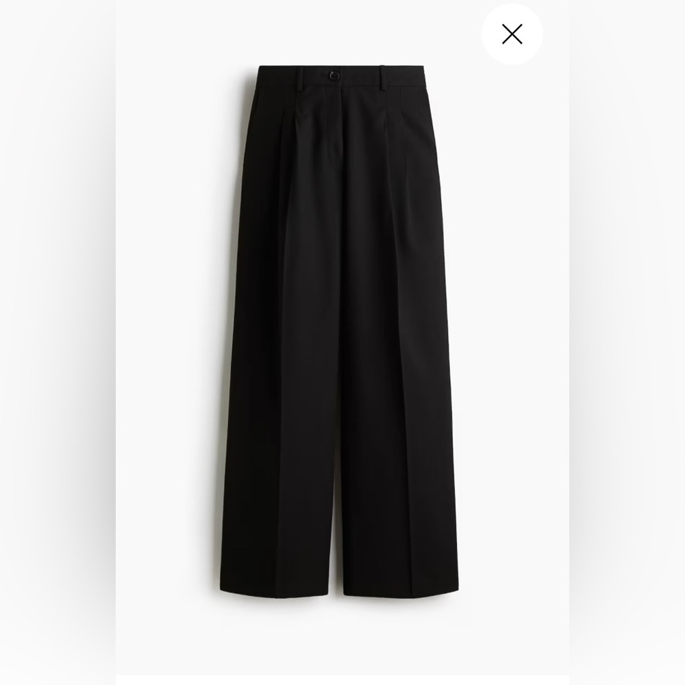 Black Wide-Leg Trousers - Never Worn